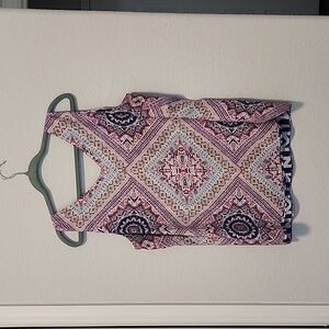 Chicos reversible lined blouse.  Two shirts in one!